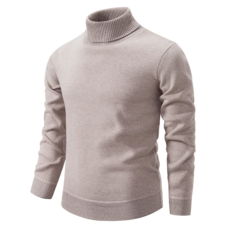 Pull Col Roulé Homme en 100% Laine - Confortable et Intemporel
