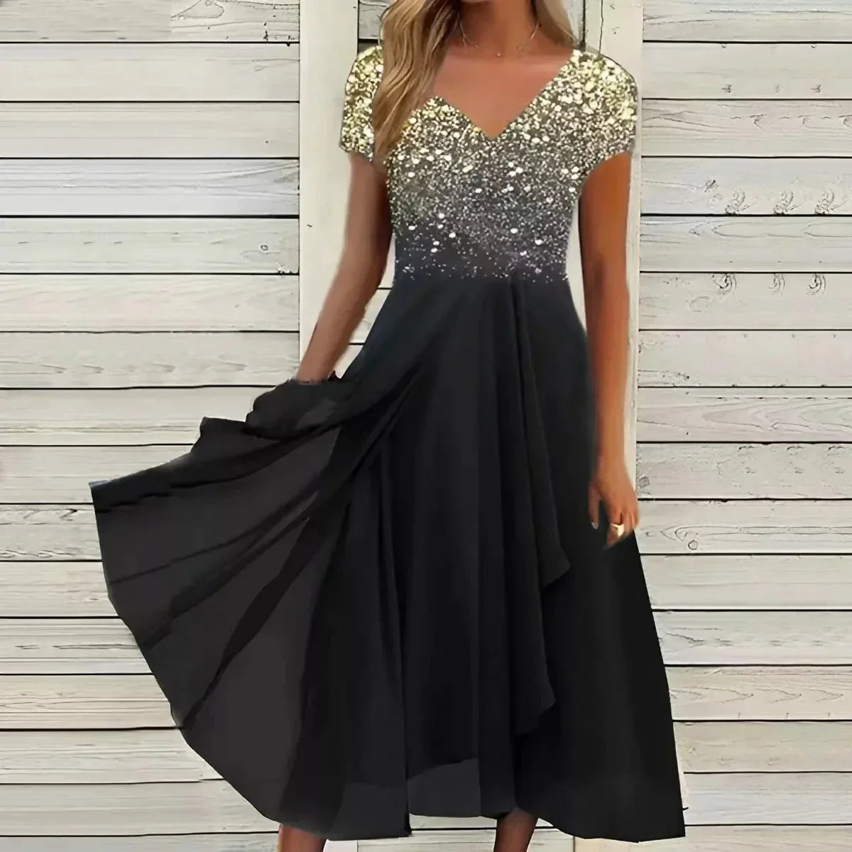 Elegantes Abendkleid aus Chiffon für Damen für besondere Anlässe