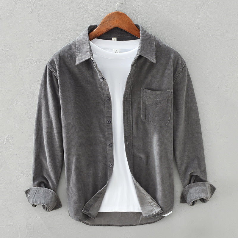 Retro-Hemd aus Cordvelours für Herren - Zeitlose Eleganz