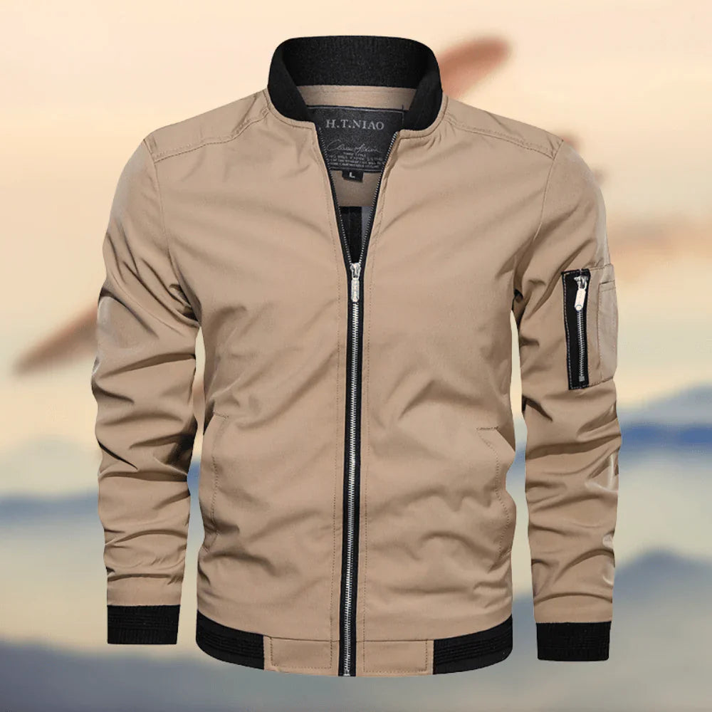 Elegante Herren-Bomberjacke - Reguläre Passform - Reißverschluss - Leicht und langlebiges Design