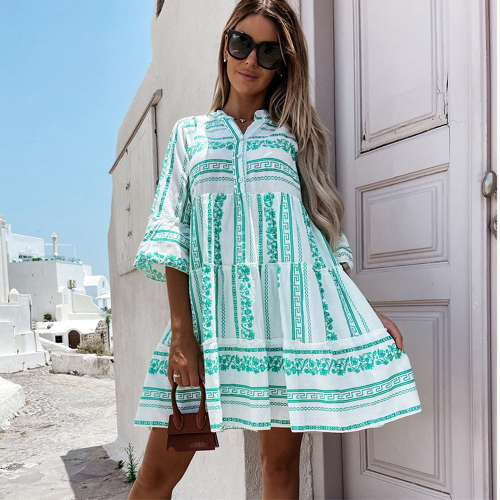 Sommerkleid mit Volants Ibiza im Boho-Stil