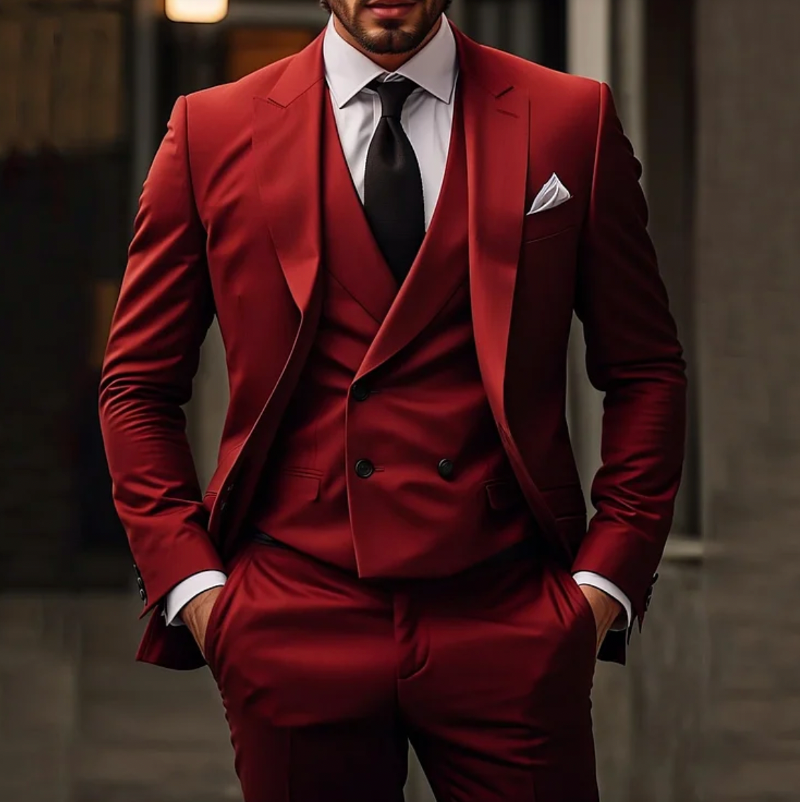 Men's Elegant 3-Piece Suit – Modern Fit & Classic Style