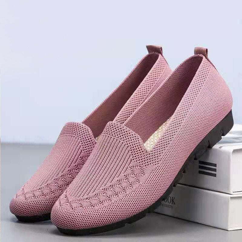 Leichte Damen Schuhe zum Hineinschlüpfen mit Fußgewölbestütze