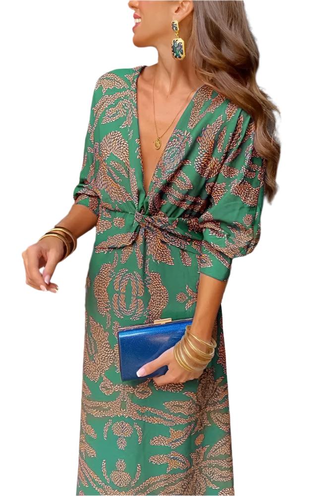 Elegantes Kleid mit V-Ausschnitt für besondere Anlässe