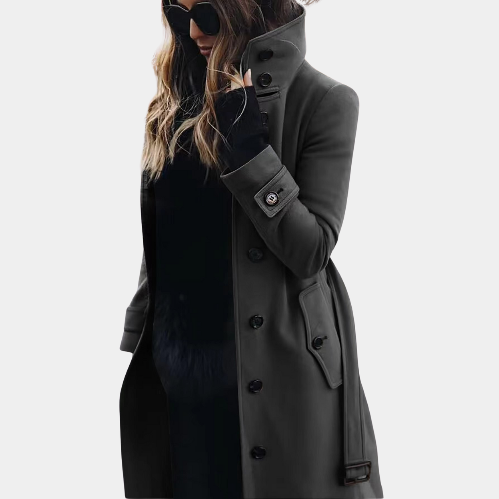LuxeAllure - Warmer Trenchcoat für Damen