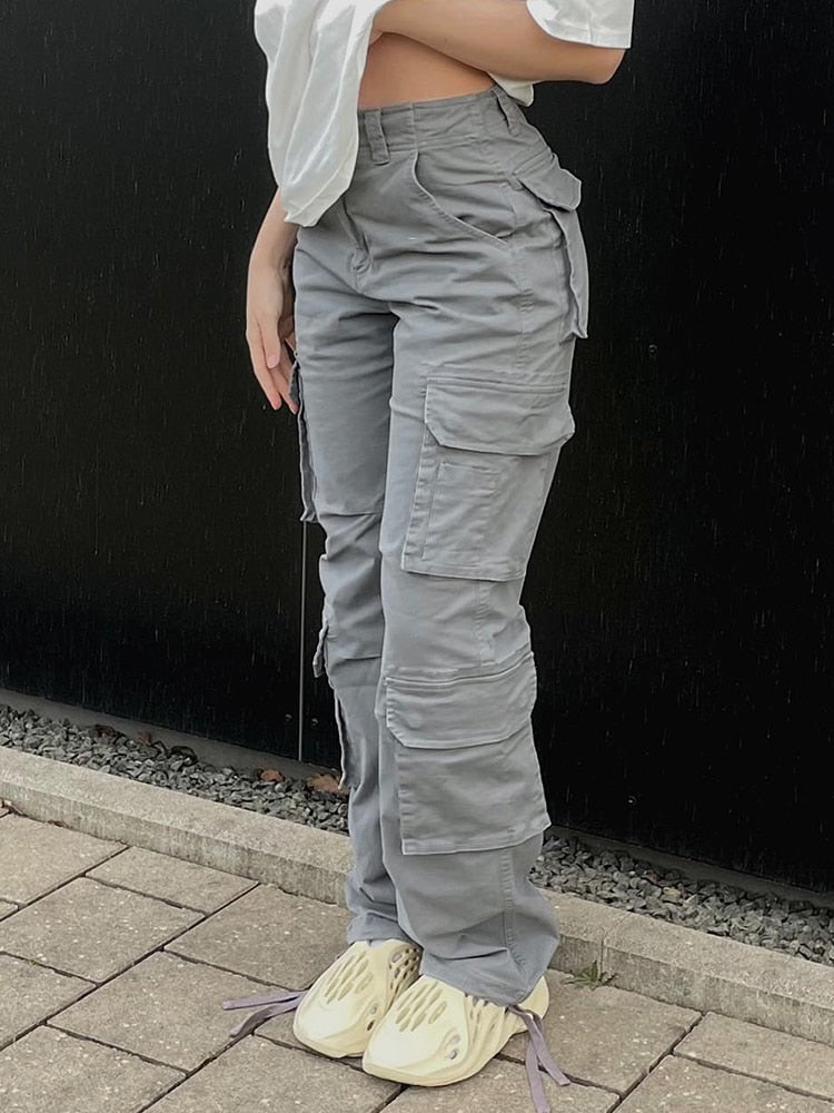 Damen Cargo-Hose – Bequeme Streetwear-Hose mit Taschen-Details