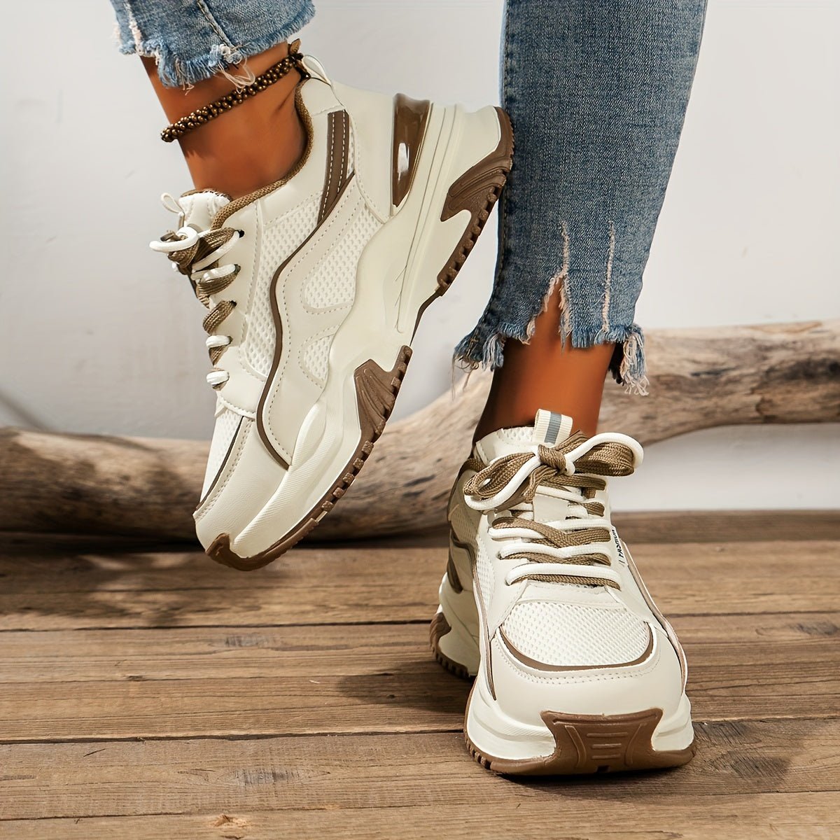 Sneakers mit dicker Sohle für Komfort und Stil