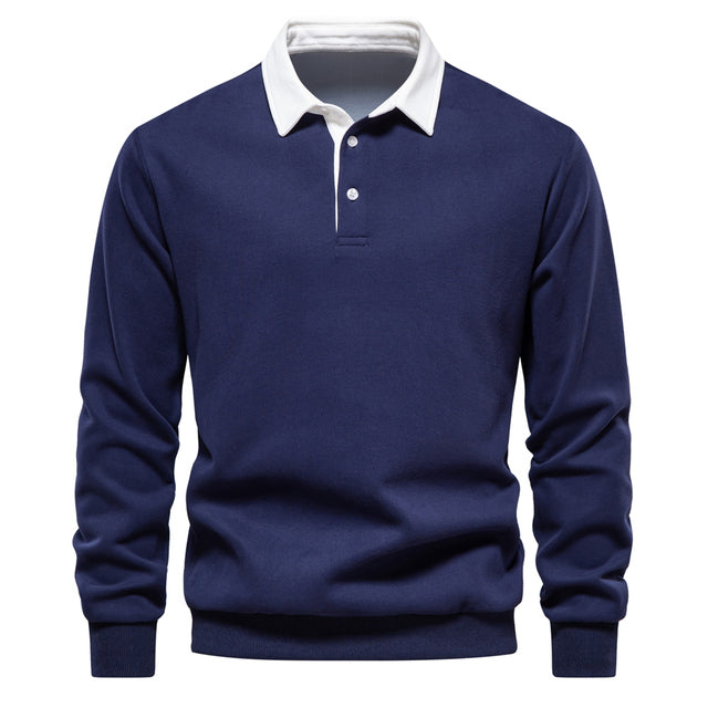 Polo homme à manches longues – classique, confortable et polyvalent