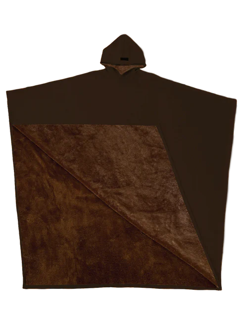 Poncho d’hiver oversize avec capuche – Design chaud et confortable