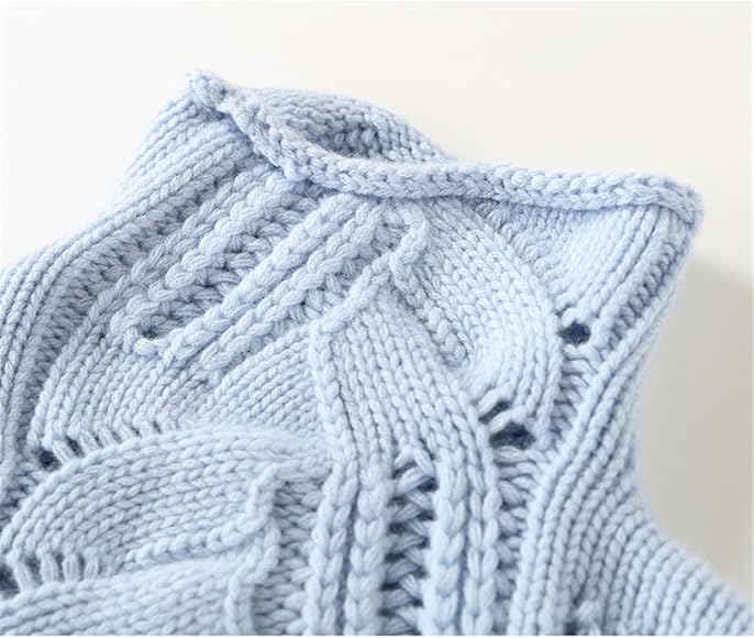 Damenpullover mit Kragen – Gestrickter Pullover mit Lochmuster und weichem Schnitt