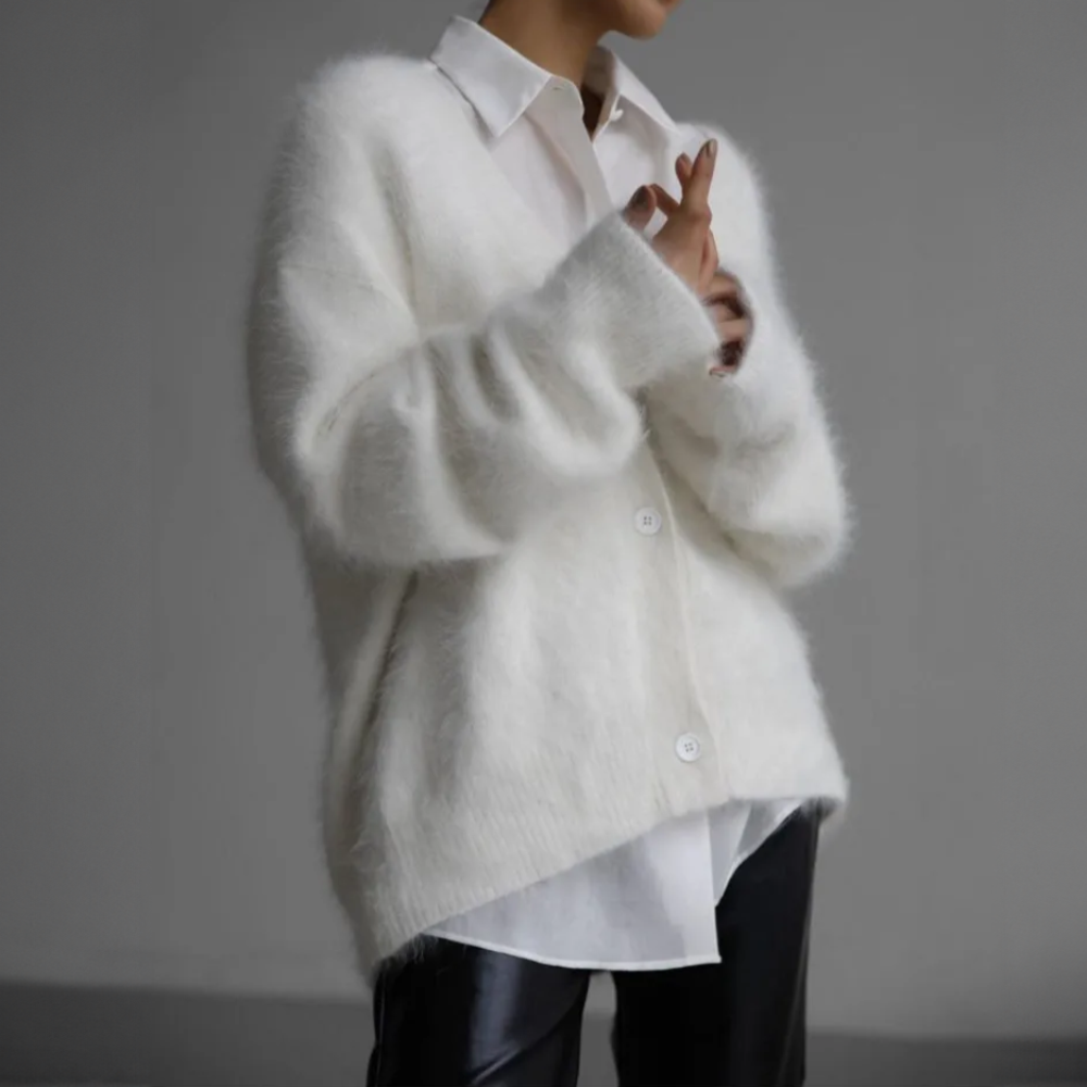 Damen Oversize Strickweste – Weich, Warm und Luxuriös