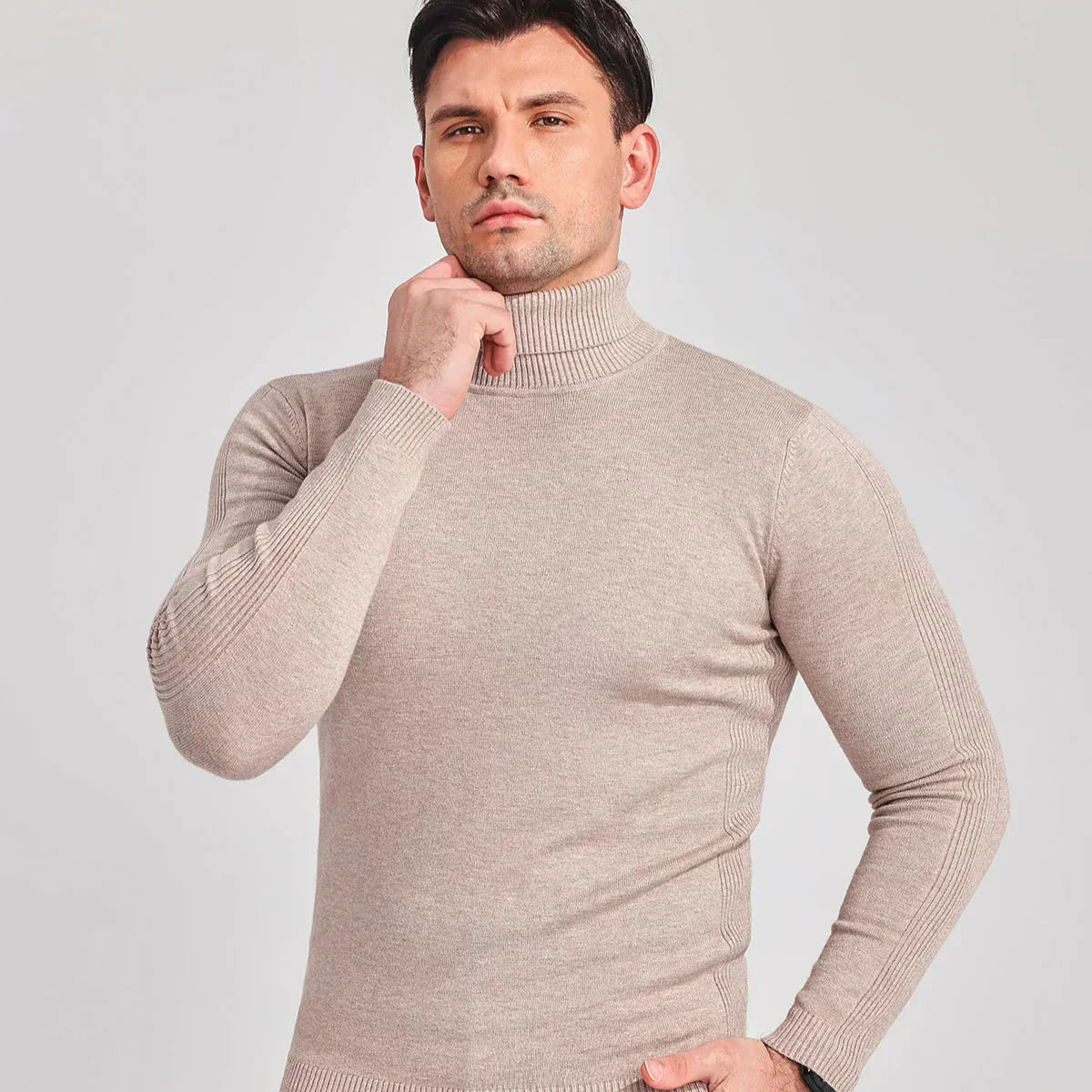 Klassischer Rollkragenpullover für Herren - Zeitlose Eleganz und Komfort