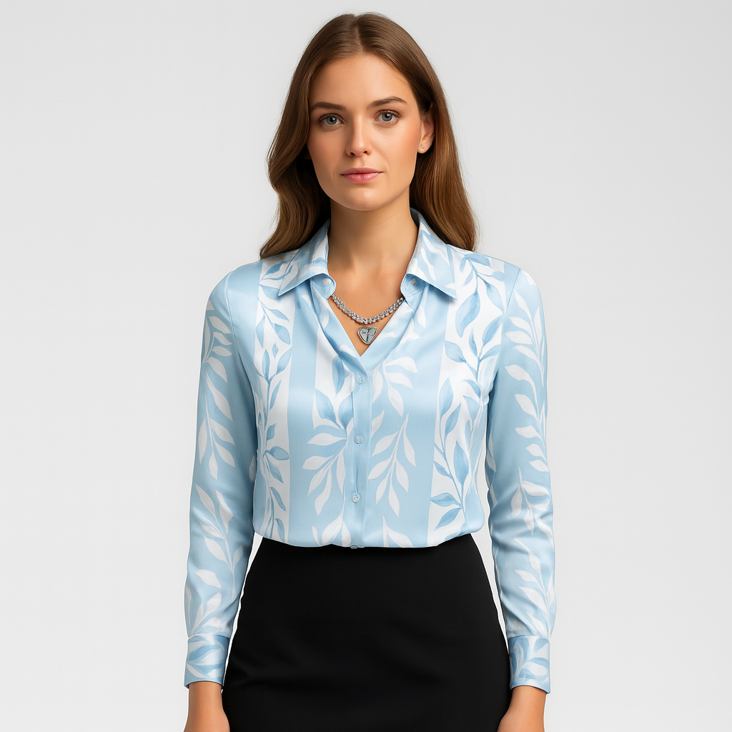 Blouse Femme à Imprimé Fleuri – Coupe Élégante et Stylée