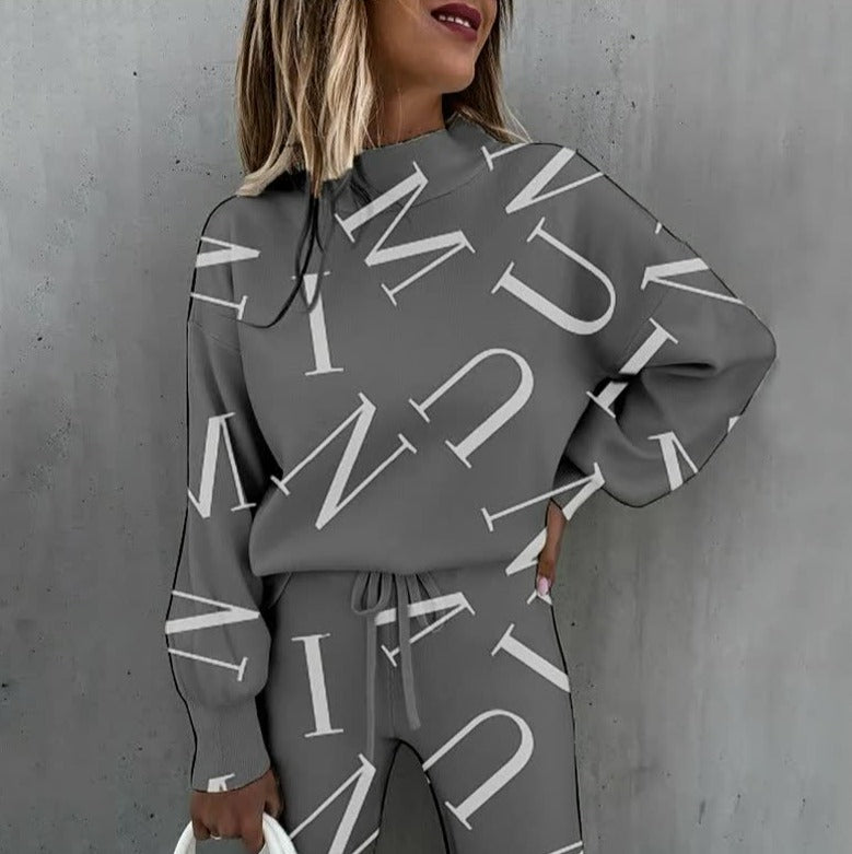 Damen-Loungewear-Set – Weiches zweiteiliges Set mit Sternenmuster