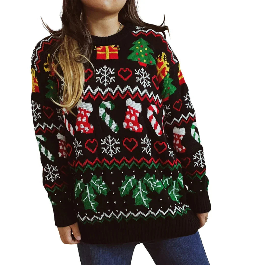 Children's Christmas Sweater – Joyful Winter Sweatshirt with Christmas Pattern