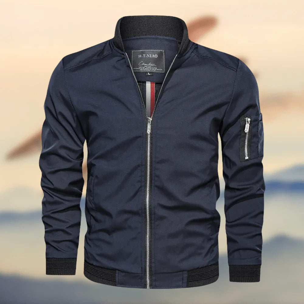 Elegante Herren-Bomberjacke - Reguläre Passform - Reißverschluss - Leicht und langlebiges Design