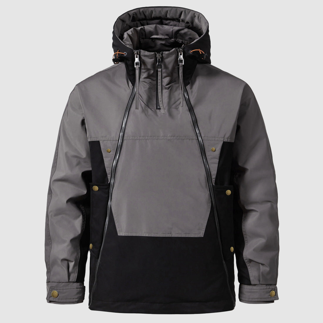 Herren Winterjacke Outdoor – Warmer Wasserdichter Anorak mit Kapuze