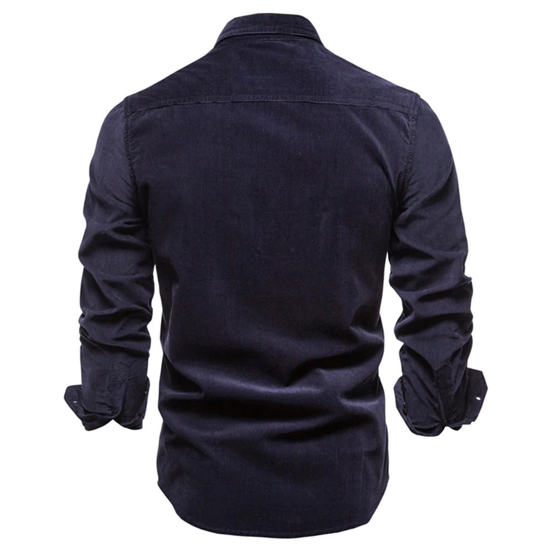 Cord-Samt-Hemd für Herren - Elegant und Bequem