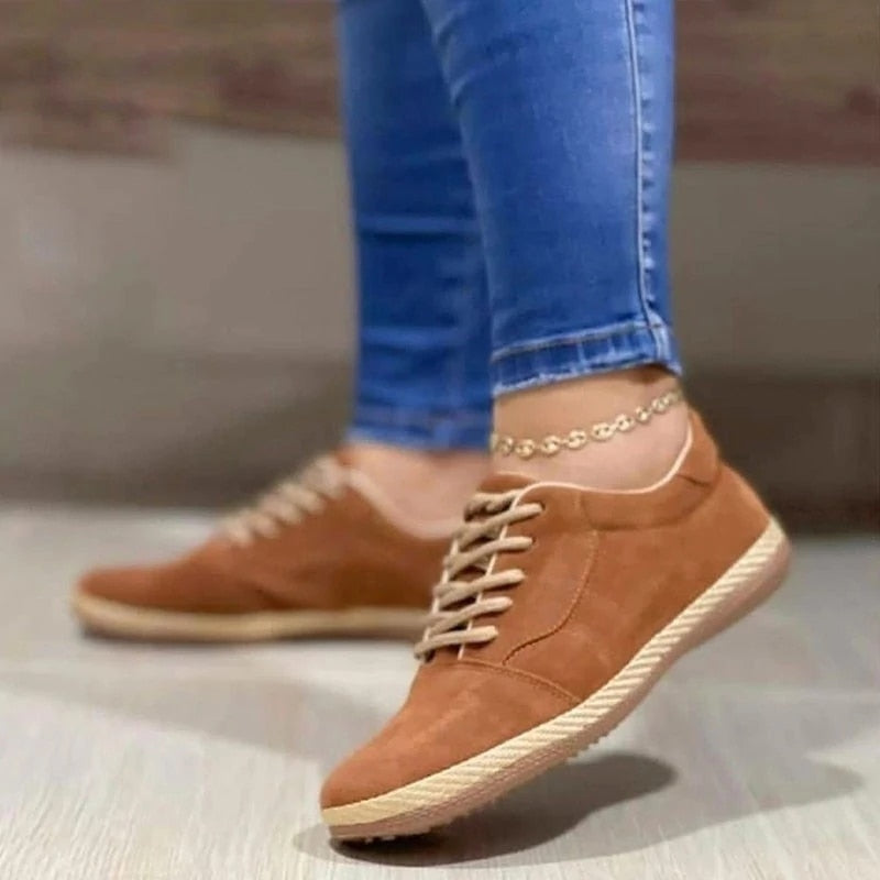 Bequeme flache Schuhe aus PU mit Reißverschluss