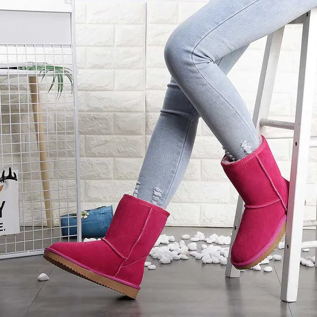 Warme Winterstiefel für Damen – Bequeme Stiefeletten mit Fellfutter