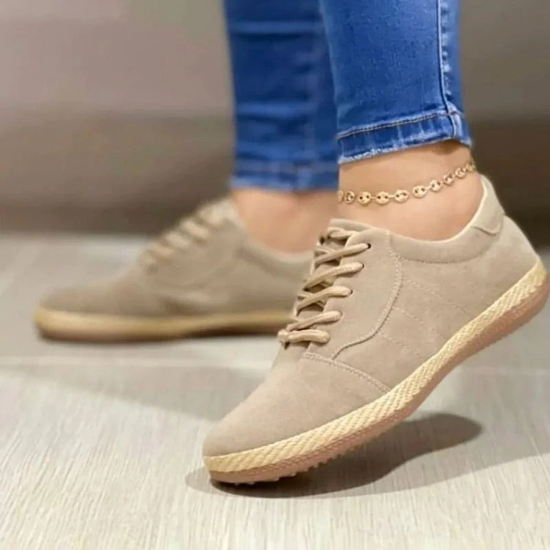 Bequeme flache Schuhe aus PU mit Reißverschluss