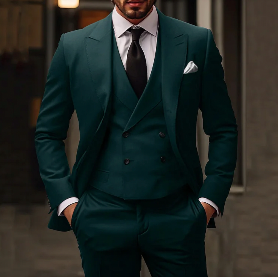Men's Elegant 3-Piece Suit – Modern Fit & Classic Style
