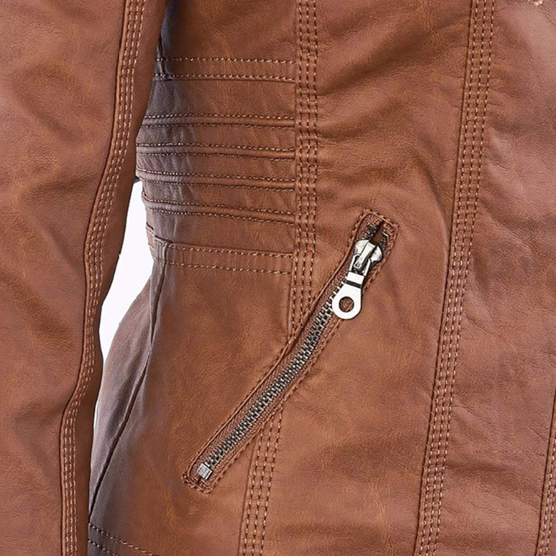 Damenjacke mit Reißverschluss und Kapuze – Moderner Stil & Elegante Details