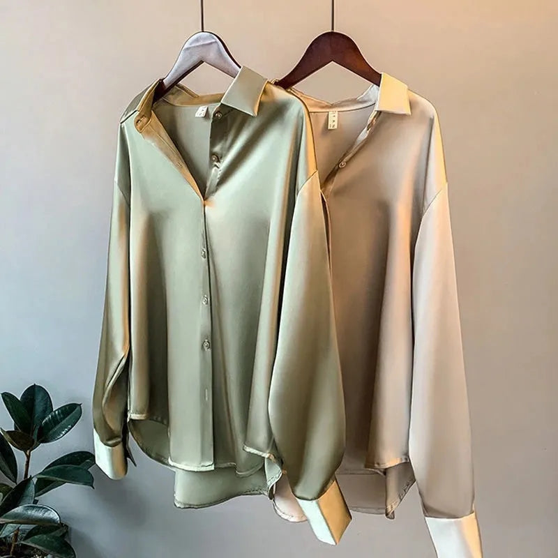 Satinbluse - Komfort und Eleganz