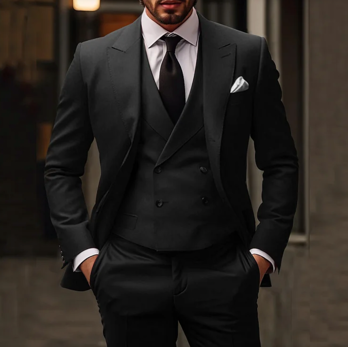 Men's Elegant 3-Piece Suit – Modern Fit & Classic Style