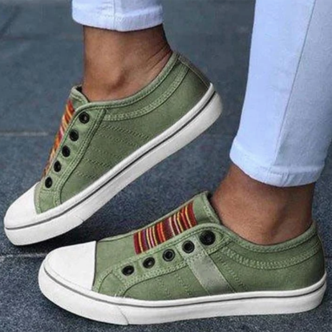 Casual slip-on baskets with non-slip sole and comfort