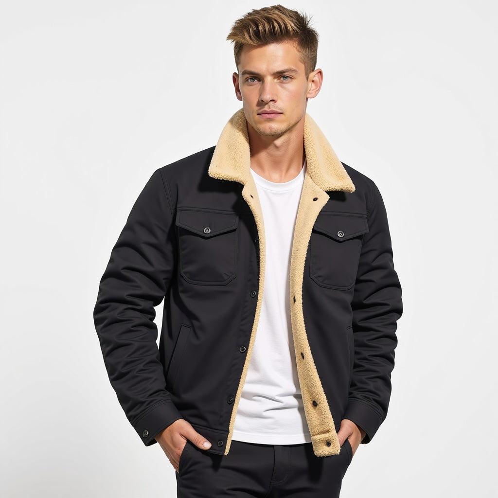Blouson Bombardier Vintage Homme - Style Iconique et Chaleur Hivernale