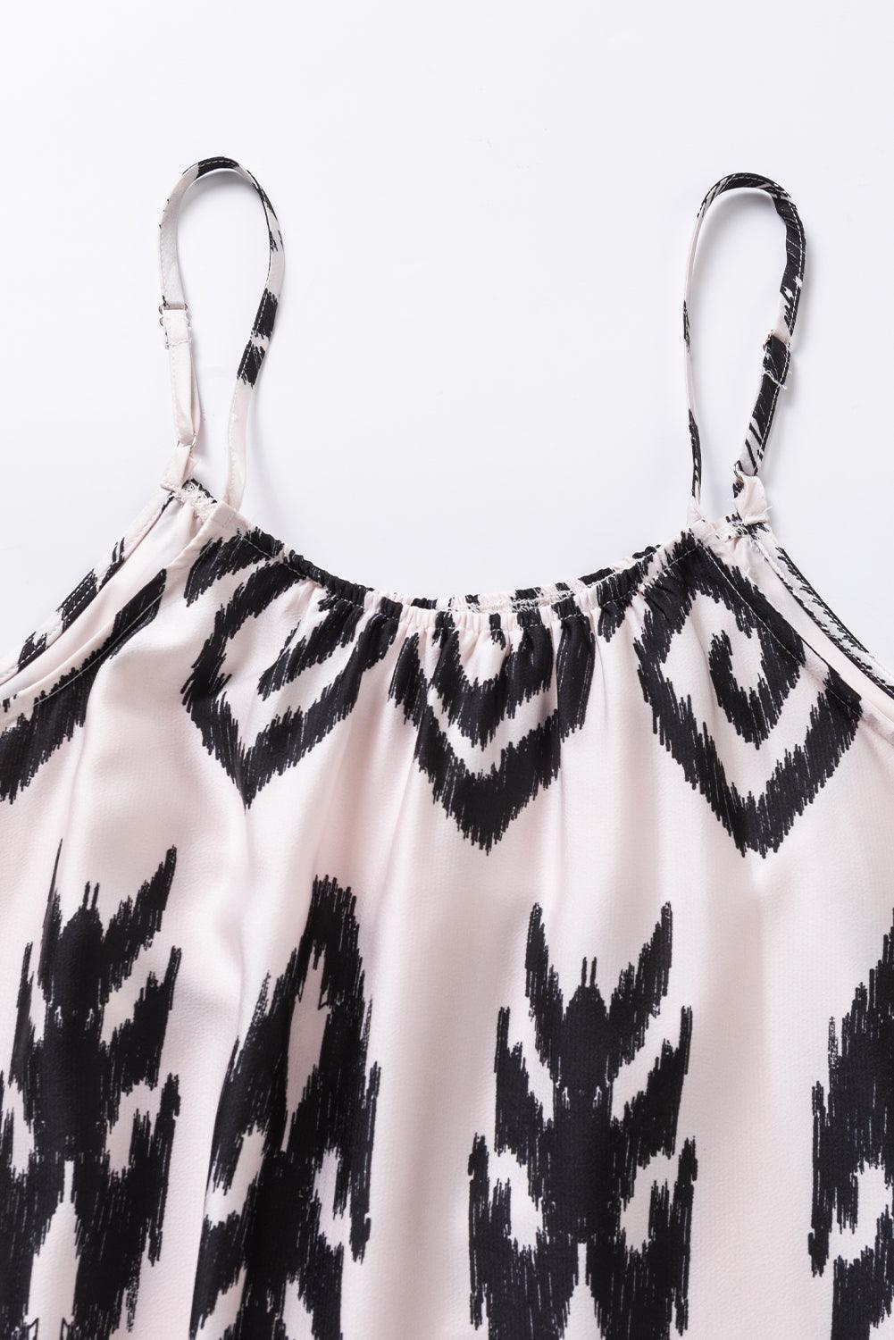Elegantes Aztekisches Sommerkleid mit asymmetrischem Saum