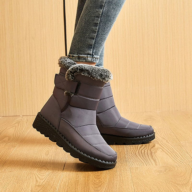 Warme Winterstiefel für Damen – Wasserdichte Stiefel mit rutschfester Sohle