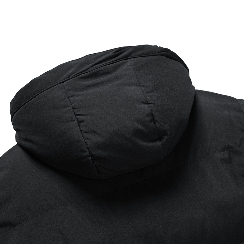 Długi elegancki płaszcz męski - ciepła i stylowa kurtka zimowa