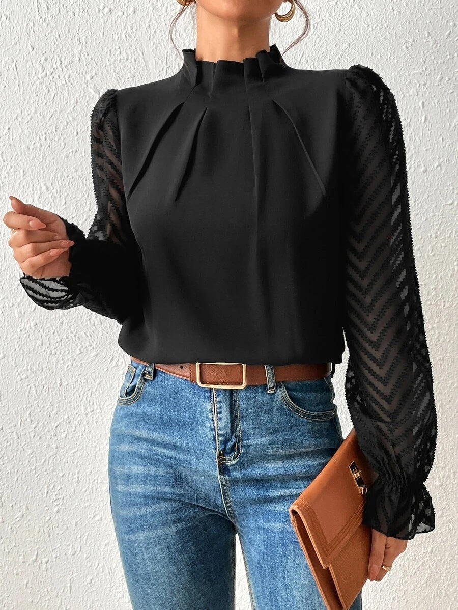 Elegantes bedrucktes Damen-Top für alle Gelegenheiten
