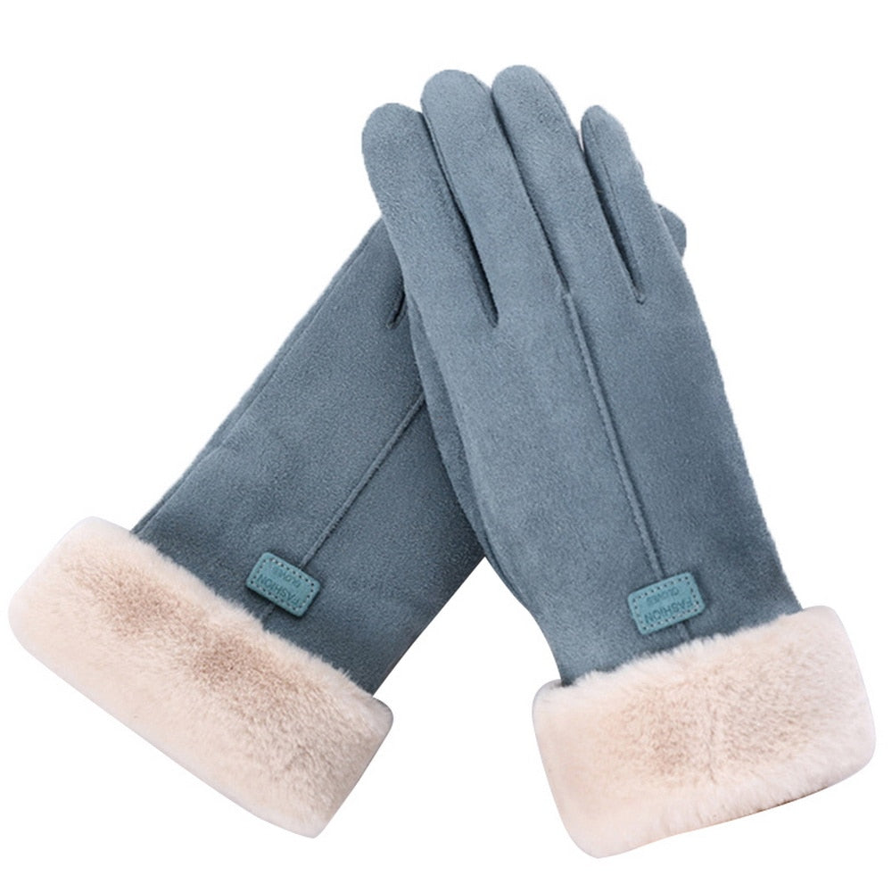 Warme, wasserdichte Fleecehandschuhe, kompatibel mit Touchscreens, für Damen und Herren