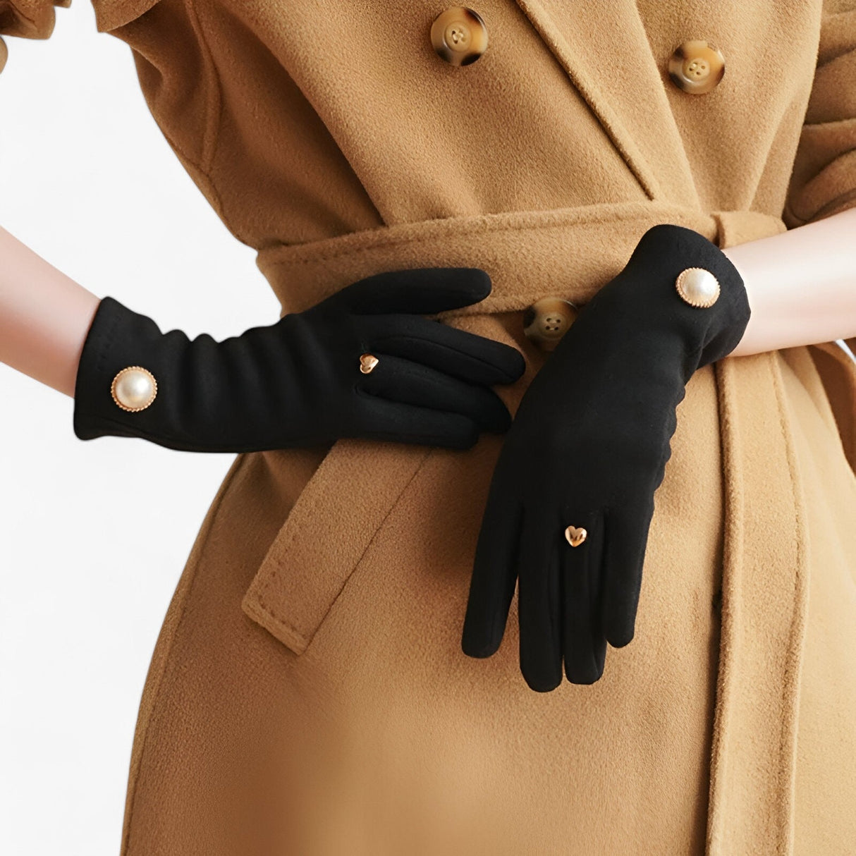 Elegante Perlenhandschuhe – Schickes Winterdesign mit luxuriösen Details