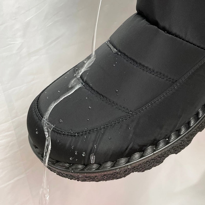 Warme Winterstiefel für Damen – Wasserdichte Stiefel mit rutschfester Sohle