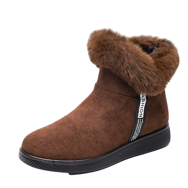 Warme Winterstiefel Damen – Gefütterte Stiefeletten mit rutschfester Sohle