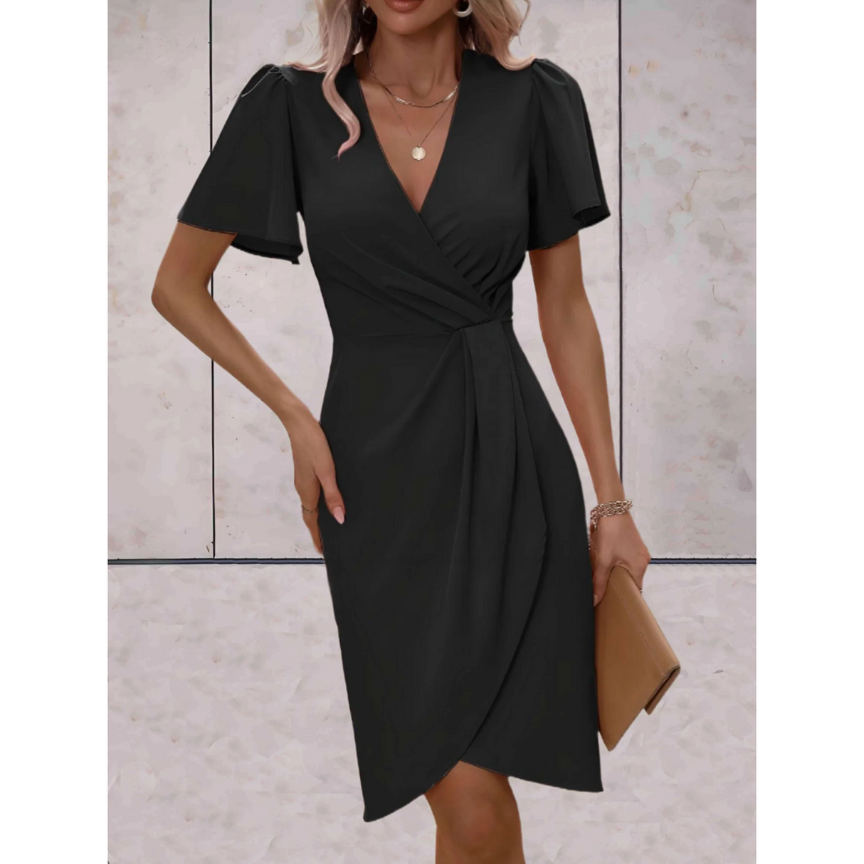 Elegantes Wickelkleid für schicke und festliche Anlässe