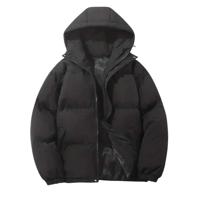Men's Down Jacket with Hood – Warm and Lightweight Winter Coat