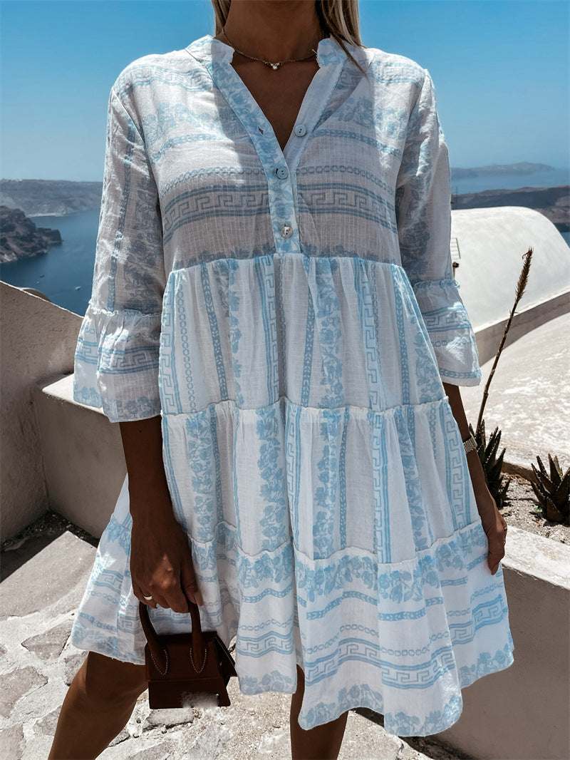 Sommerkleid mit Volants Ibiza im Boho-Stil
