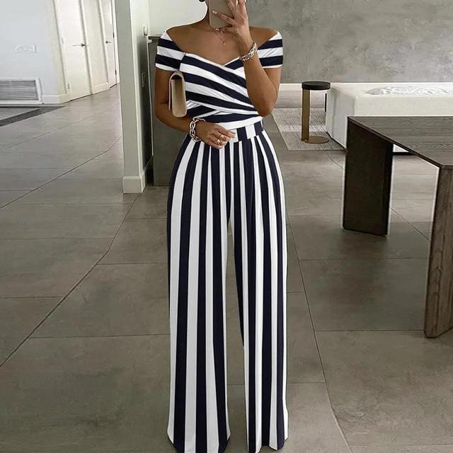 Maxikleid mit Print, schulterfrei, V-Ausschnitt