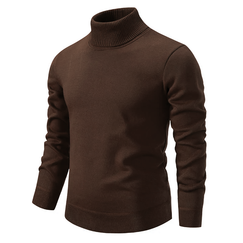 Pull Col Roulé Homme en 100% Laine - Confortable et Intemporel