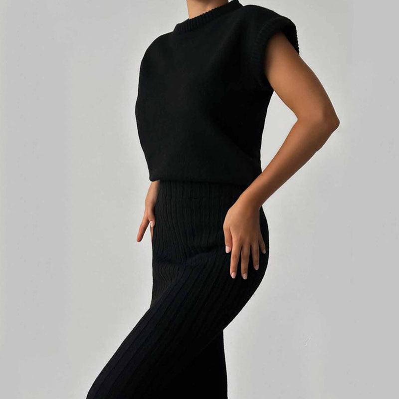 Elegantes Ensemble langer Rock und Oberteil für Damen