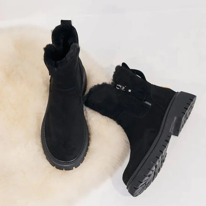 Winterstiefel Damen – Warme Stiefeletten mit Weichem Futter