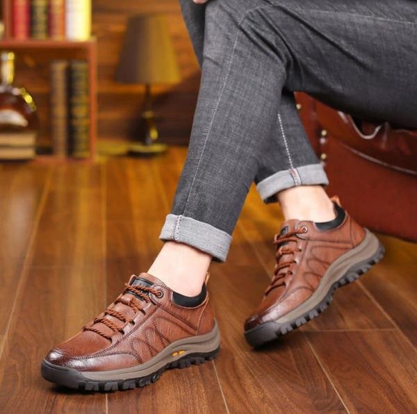 FlexStep - Comfortable and Waterproof Men's Leather Orthopedic Shoes