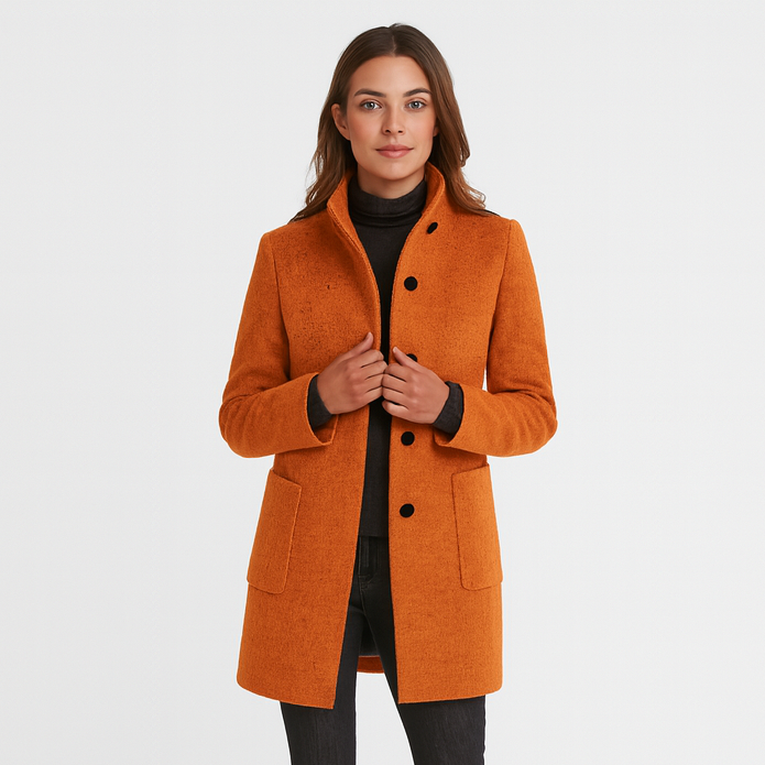 Eleganter Damenmantel – Klassisch, Stilvoll & Bequem