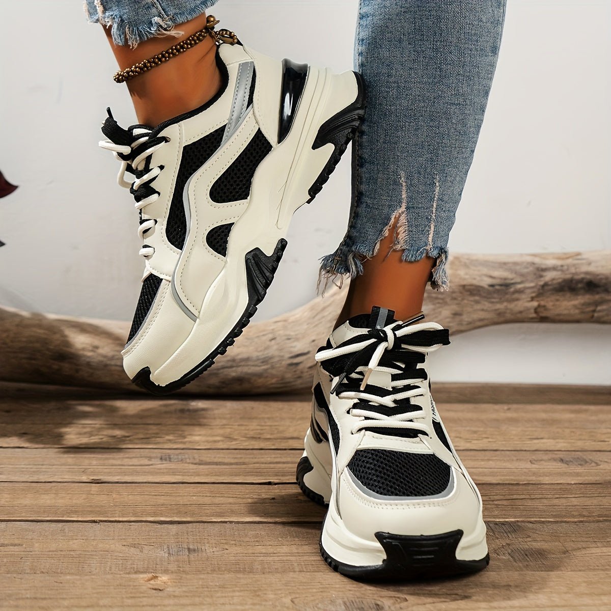 Sneakers mit dicker Sohle für Komfort und Stil