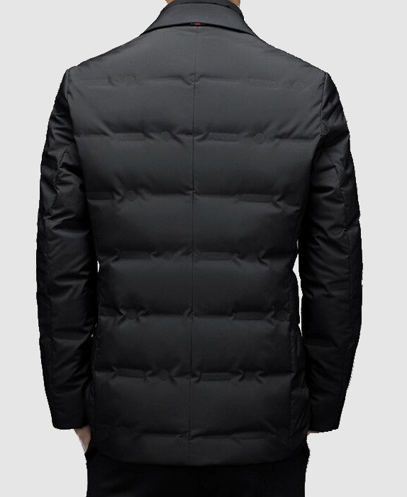 Quilted men's blazer – Elegant jacket with a modern cut